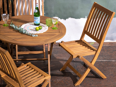 Стол из акации Oxford 90 см складной