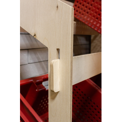 (МКФ0300) Мебель-конструктор из фанеры напольный стеллаж "FREE TIME"