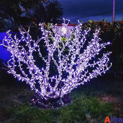 Гирлянда-нить 10 м, 220В, СИНИЙ, IP65, провод ПВХ, статика