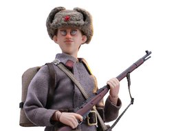 Красноармеец Андрей - КОЛЛЕКЦИОННАЯ ФИГУРКА 1/12 scale Bean Gelo Series Soldier Andre deluxe Ver (BGS029) - POP COSTUME