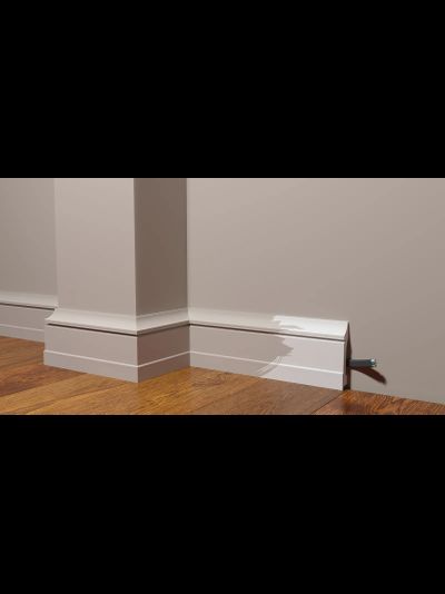 Напольный плинтус Decor-Dizayn DD711, для покраски, влагостойкий, ударопрочный, 2 метра