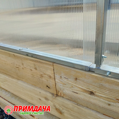 Теплица «Дачница Усиленная» 3*10 м. СОТОВЫЙ ПОЛИКАРБОНАТ 4 ММ. (модификация 1)