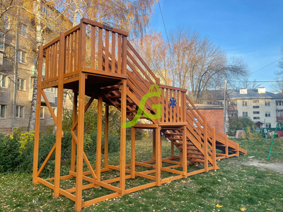 Зимняя горка "IgraGrad Snow Fox", скат 10 м