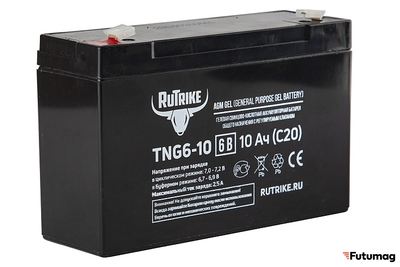 Аккумуляторная батарея RuTrike TNG6-10 (6V10A/H C20)