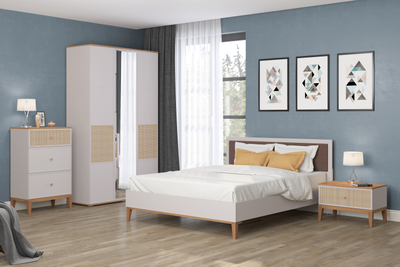 Бора Комод 60.04 (кашемир / дуб вотан / (профиль: Masa Decor кашемир))