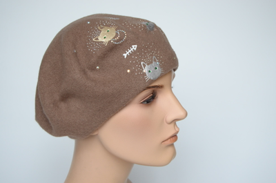 Vizio Collezione фетровый берет Италия