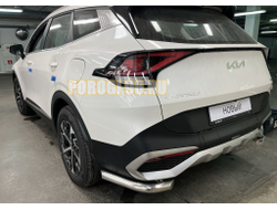 Защита заднего бампера угловая d60 для Kia Sportage 5 2022- комплектация GT-Line (кроме комплектации Style и X-Line)