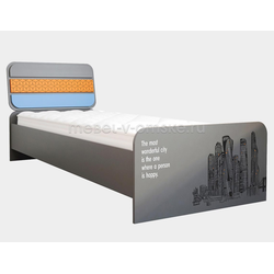 ШМ235 Кровать Сити-0,9. Размер: 950*950*2200. Спальная зона: 900*2000