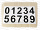 Купить цифры виниловые наклейки на почтовые ящики, на авто, гараж, витрину магазина. Номер стикер.