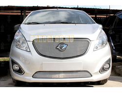 Защита радиатора Ravon R2 2016- (кроме Элеганс) chrome верх