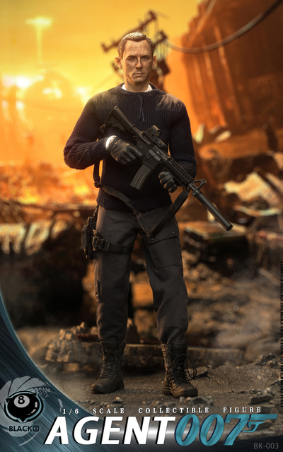 Джеймс Бонд (Дэниел Крейг, "Не время умирать") - КОЛЛЕКЦИОННАЯ ФИГУРКА 1/6 Agent 007 (BK-003) - BLACK 8 STUDIO