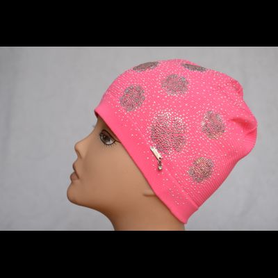 Женская шапка кораллового цвета Vizio Италия 5735 фото