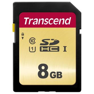 Карта памяти Transcend 500S SDHC 8Gb UHS-I Cl10, TS8GSDC500S