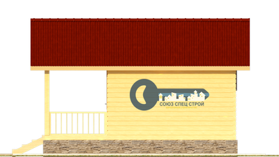 Б-05 ГАБАРИТНЫЕ РАЗМЕРЫ: (6Х4М) 1 ЭТАЖ, ОБЩАЯ ПЛОЩАДЬ: 24М²