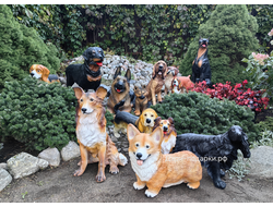 Собаки - садовые фигуры из полистоуна