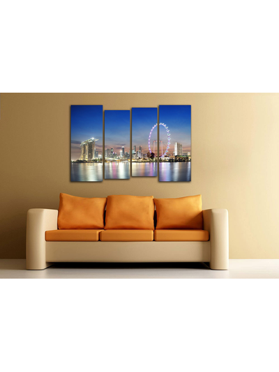 Модульная картина "Великолепие Сингапура"