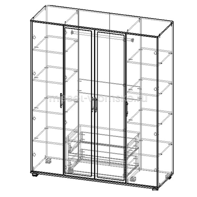 Шкаф Джон 4х дверный