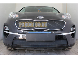 Защита радиатора KIA Sportage IV 2018- black середина