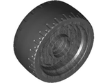 Wheel 24 x 12 with Pin Hole with Fixed Black Rubber Tire, Pearl Dark Gray (72206c01 / 6337780)