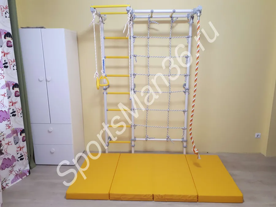 ШВЕДСКАЯ СТЕНКА ROMANA KARUSEL S7, цвет "Белый Прованс", крепление пристенное