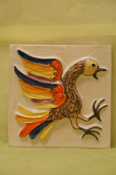 Сокол-Воин (изразцовая плитка)