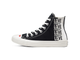 Кеды Converse All Star черные высокие Love Fear в Москве