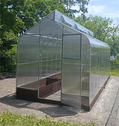 Теплица "Митлайдер" 3*4 м. Сотовый поликарбонат 4 мм 570г/кв.м.