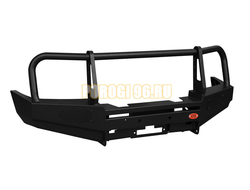 Передний силовой бампер серии Трофи на Nissan Navara III (D40) 2005-2010 (02.012.01)