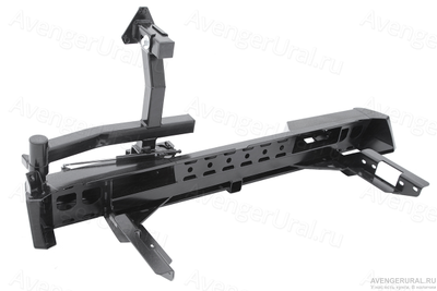 Задний бампер РИФ с квадратом под фаркоп и калиткой