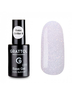 База Grattol для гель-лака Glitter 4 ( 9 мл ) GTGB4