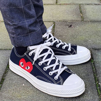 comme des garcons play converse low