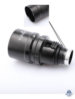 Фонарик для дайвинга Yupard-SH T6-1000Lm белый, на 2аккум.