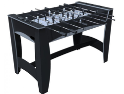 Игровой стол — футбол «Hit» (122×63.5×78.7 см, черно-серебристый)
