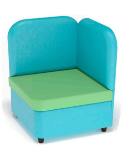 Детское угловое кресло Карапуз с бортами 400х400х650