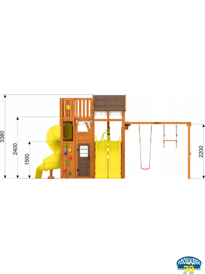 Детская площадка IgraGrad Клубный домик 4 Luxe с двумя горками