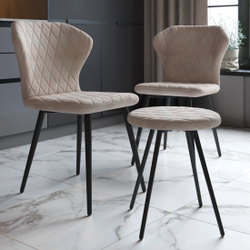 ЙОРК Стул сиденье бежевый, каркас черный