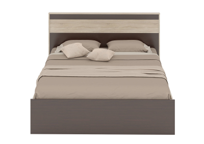 РУМБА Кровать 1600 с встроенным основанием (1668*2097*1020 мм), дуб сонома/венге