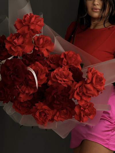 БУКЕТ ИЗ 35 КРАСНЫХ РОЗ premium