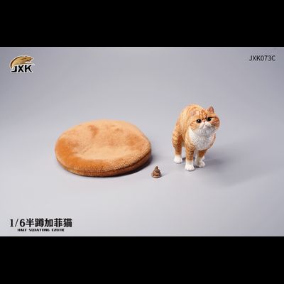 Какающий котик (рыжий) - Коллекционная ФИГУРКА 1/6 scale Half squatting Exotic Shorthair (JXK073C) - JXK