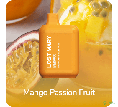 Одноразовая электронная сигарета LOST MARY BM5000, 2%, 14 мл, 650 мАч, 5000 затяжек (Mango Passion Fruit)