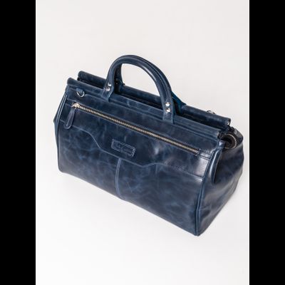 Кожаный саквояж Altamura Premium blue (арт. 4025-19)