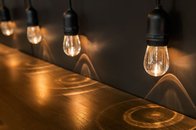 Уличная Ретро гирлянда, , E27, шаг 60 см, 7 метров, 220 V, стиль лофт.