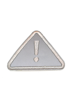 Термоаппликация светоотражающая, знак внимания