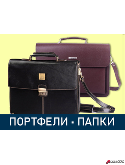 Портфели, сумки, папки из кожи