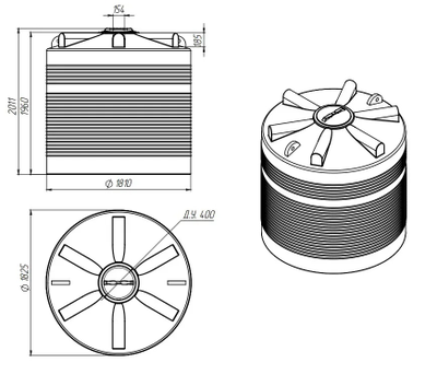 КАС 5000 ЭВЛ размеры