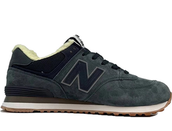 New Balance 574 Dark Grey С Мехом