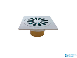 Трап для душевой  VIEIR 100*100 латунь с сухим затвором прямой выпуск в Тамбове