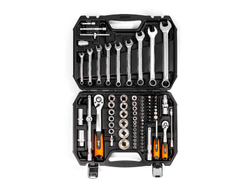 Набор инструментов НАИ-06/82 серия KBT-PROFESSIONAL с торцевыми шестигранными головками и трещоткой 1/2’’ и 1/4’’