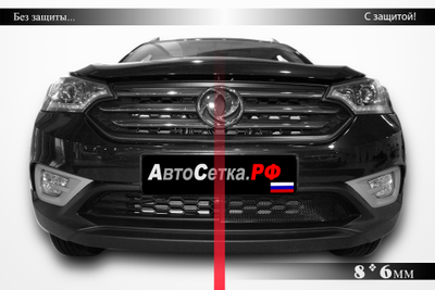Premium защита радиатора для Dongfeng DFM AX7 (2019-2021)