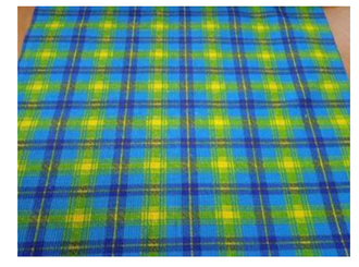 ткань льняная "Клетка Вид 3"